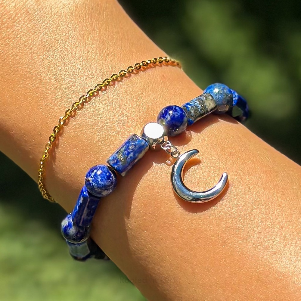 Natural Lapis Lazuli Wisdom beaded Bracelet - Unlock Truth